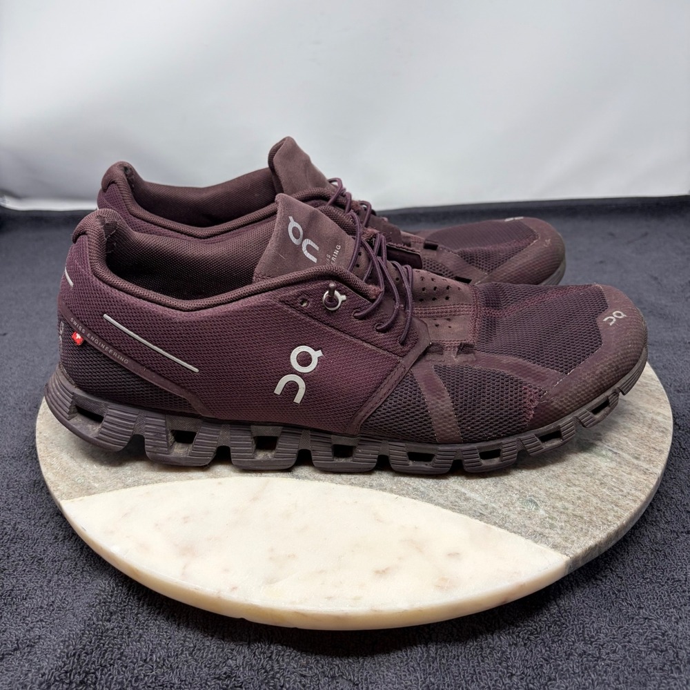 On Running Cloud 6 Mulberry Pebble Men Shoes Sneakers 11.5 M11.5 Burgundy Walk